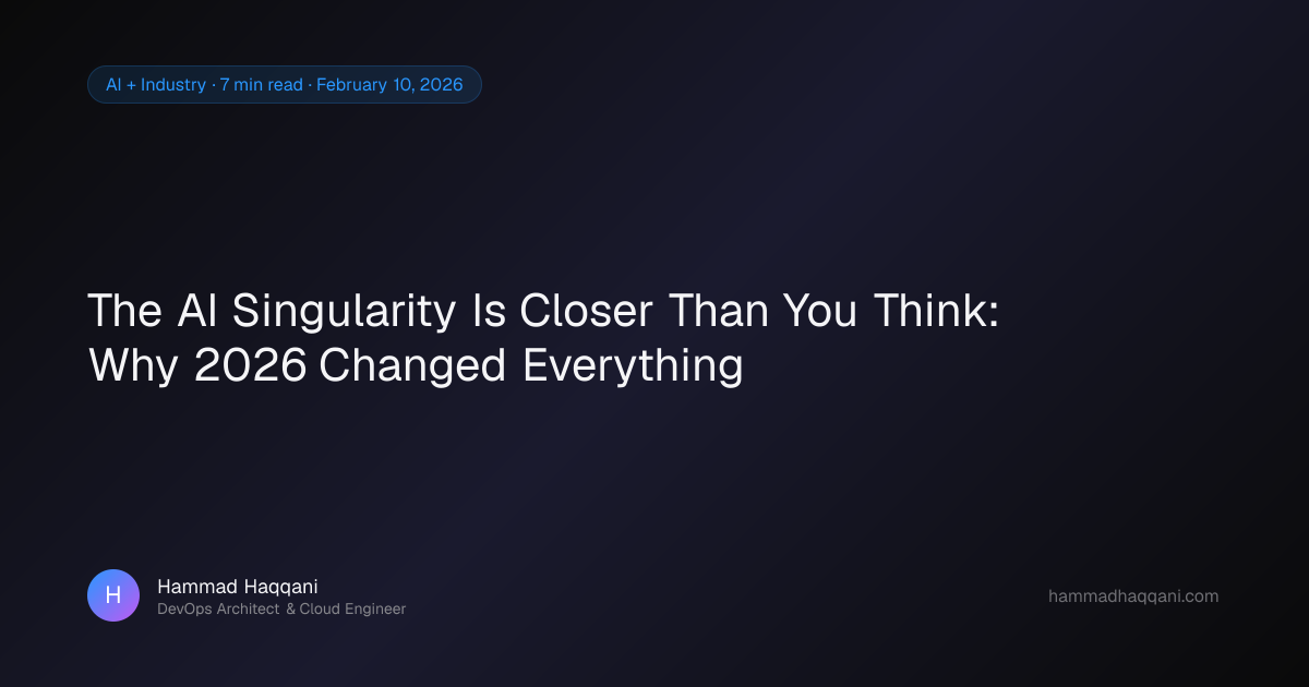 The AI Singularity Is Closer Than You Think: Why 2026 Changed ...
